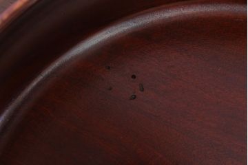 アンティーク雑貨　和製アンティーク　古い栃材製の刳り貫き茶櫃(小物入れ)