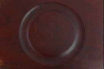 アンティーク雑貨　和製アンティーク　古い栃材製の刳り貫き茶櫃(小物入れ)