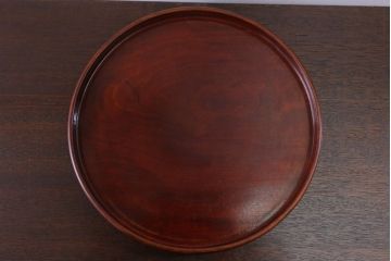 アンティーク雑貨　和製アンティーク　古い栃材製の刳り貫き茶櫃(小物入れ)