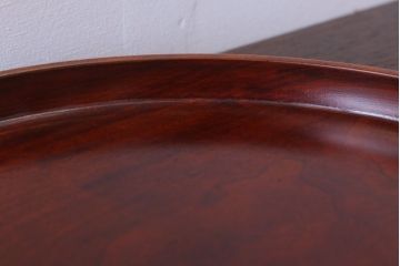 アンティーク雑貨　和製アンティーク　古い栃材製の刳り貫き茶櫃(小物入れ)