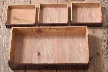 アンティーク家具　古民具・骨董　明治〜大正期　引き出し付きの古い戸棚