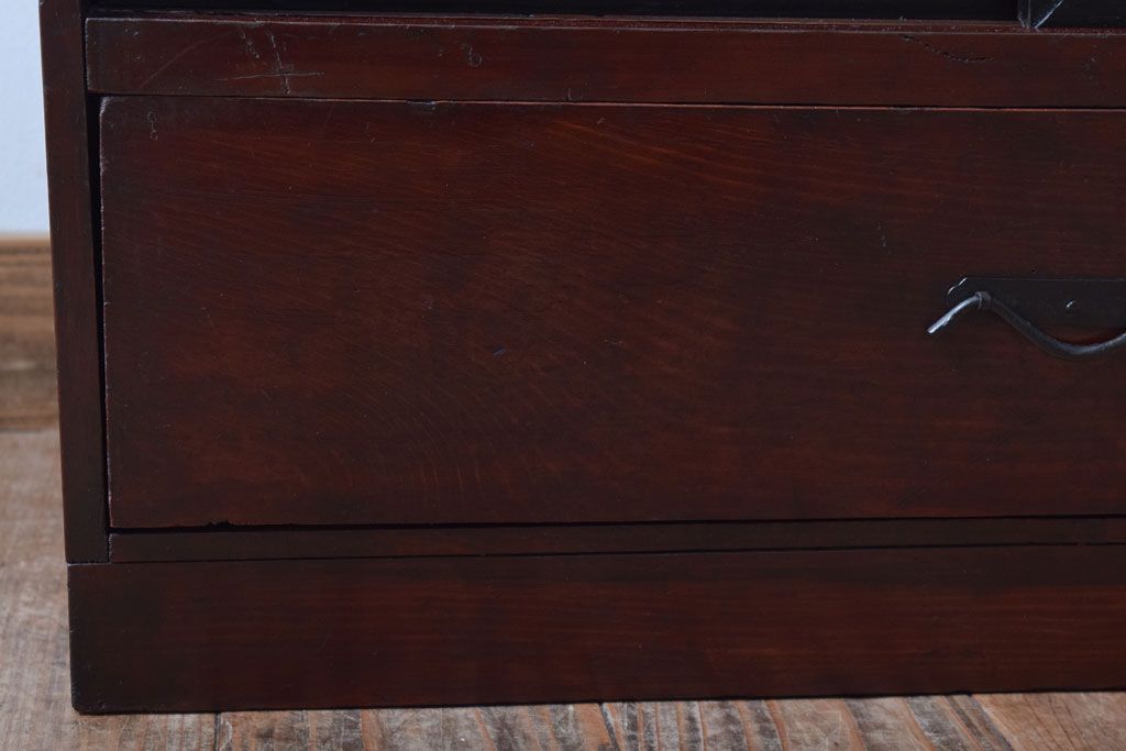 アンティーク家具　古民具・骨董　明治〜大正期　引き出し付きの古い戸棚