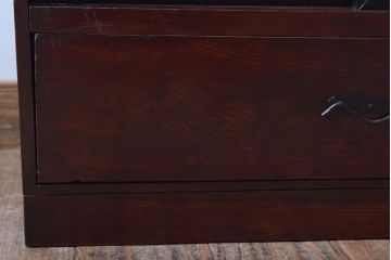 アンティーク家具　古民具・骨董　明治〜大正期　引き出し付きの古い戸棚