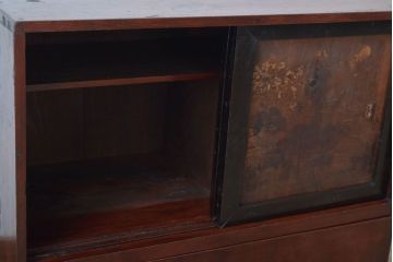 アンティーク家具　古民具・骨董　明治〜大正期　引き出し付きの古い戸棚