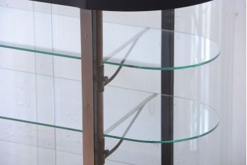 アンティーク家具　アンティーク　鉄脚付き!ペイントRガラスケース(ショーケース)