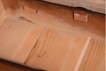 アンティーク家具　古民具・骨董　明治期　前面欅材!美しい漆塗りのアンティーク重ね仙台箪笥