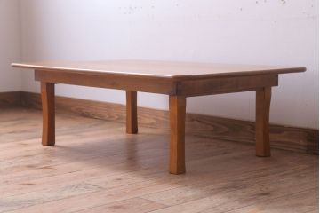 アンティーク家具　アンティーク　古い木のシンプルなちゃぶ台(センターテーブル)(2)