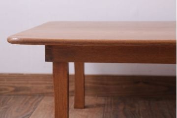 アンティーク家具　アンティーク　古い木のシンプルなちゃぶ台(センターテーブル)(2)