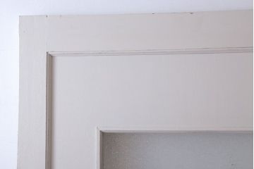 アンティークペイント　ダイヤガラス入り!大きな古いドア