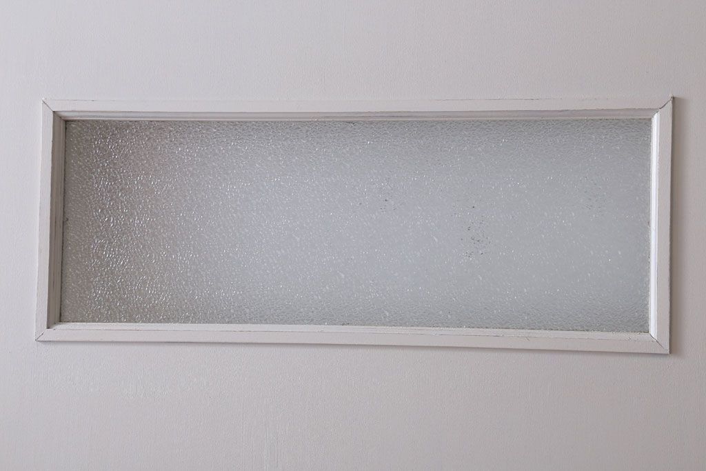 アンティークペイント　ダイヤガラス入り!大きな古いドア