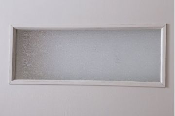 アンティークペイント　ダイヤガラス入り!大きな古いドア