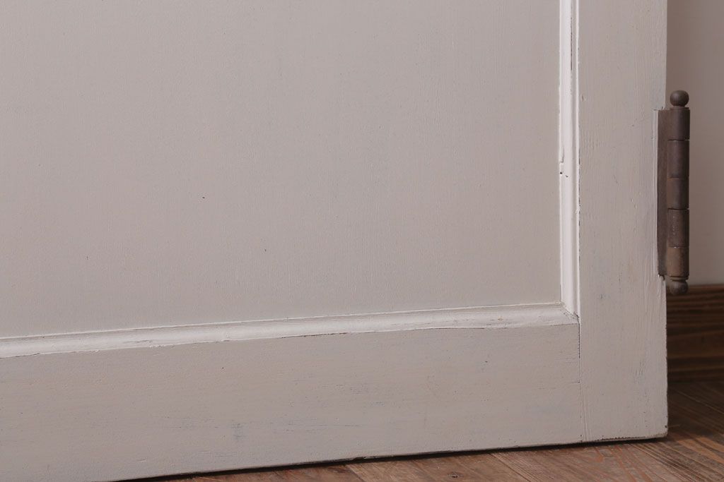 アンティークペイント　ダイヤガラス入り!大きな古いドア