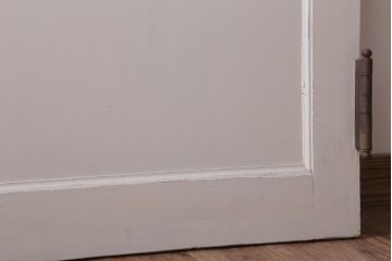 アンティークペイント　ダイヤガラス入り!大きな古いドア