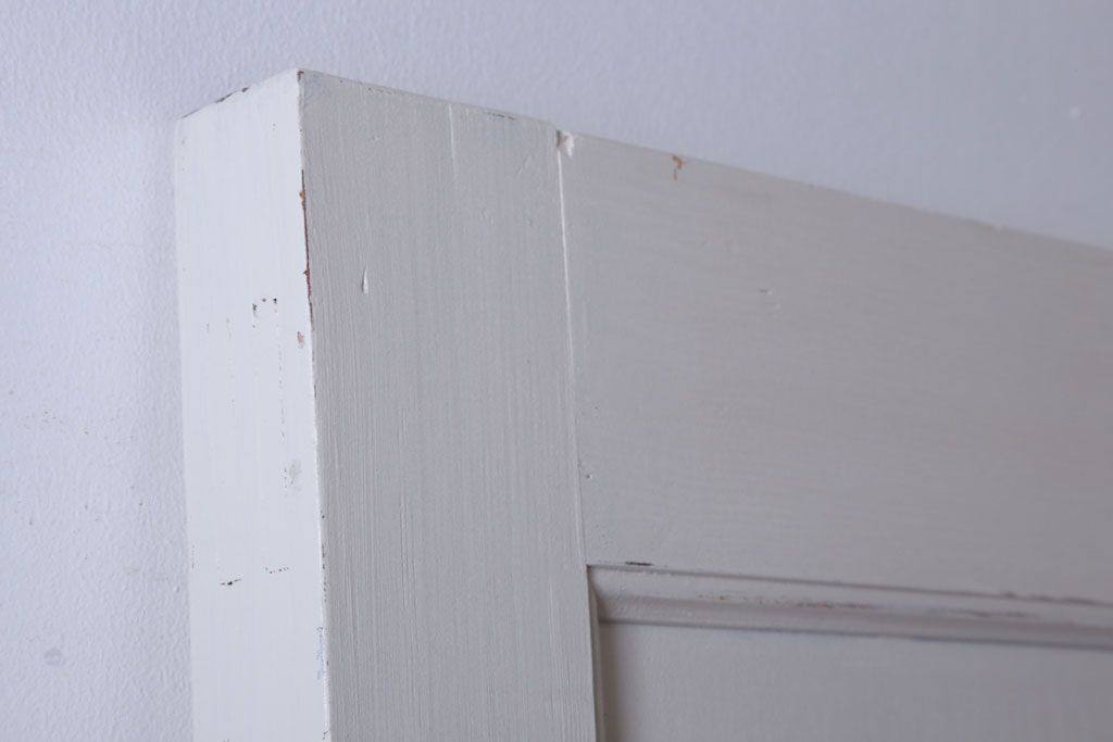 アンティークペイント　ダイヤガラス入り!大きな古いドア