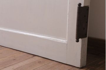 アンティークペイント　ダイヤガラス入り!大きな古いドア