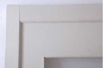 アンティークペイント　ダイヤガラス入り!大きな古いドア