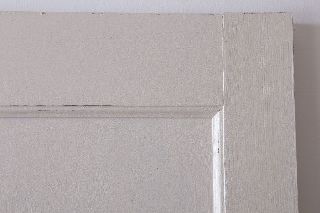 アンティークペイント　ダイヤガラス入り!大きな古いドア