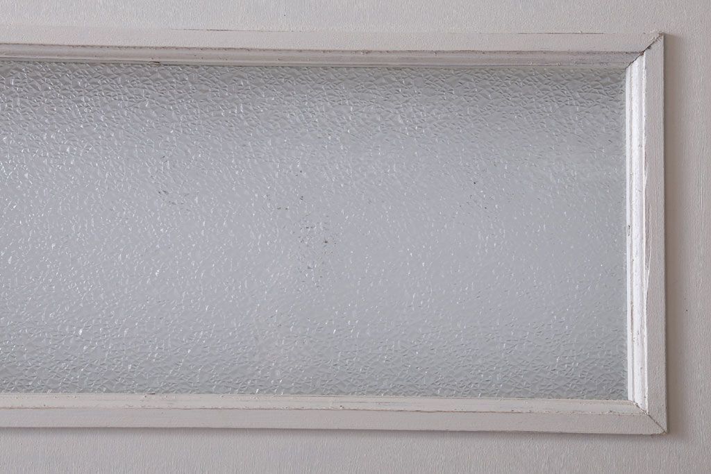 アンティークペイント　ダイヤガラス入り!大きな古いドア