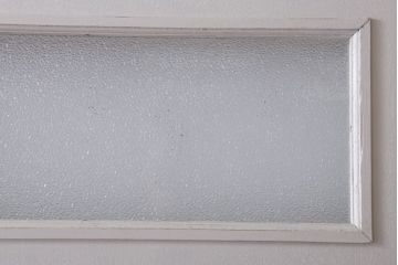 アンティークペイント　ダイヤガラス入り!大きな古いドア