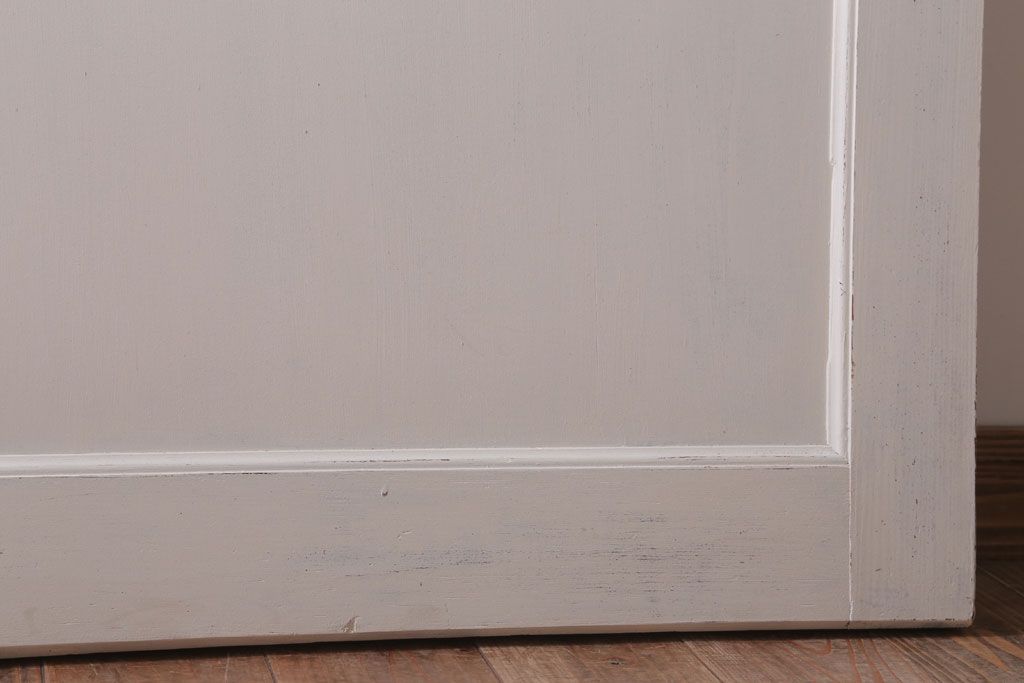 アンティークペイント　ダイヤガラス入り!大きな古いドア