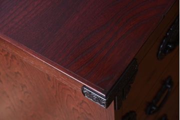 中古　吉野民芸　車箪笥(衣装箪笥)