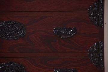 中古　吉野民芸　車箪笥(衣装箪笥)