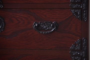 中古　吉野民芸　車箪笥(衣装箪笥)