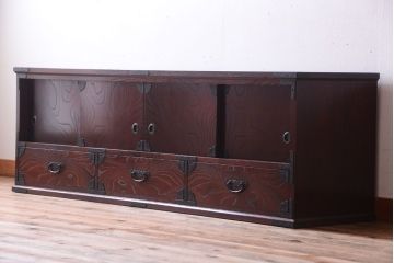中古　筑後民芸家具　箪笥ローボード