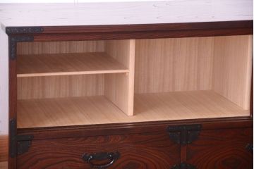 中古　筑後民芸家具　箪笥ローボード