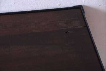 ラフジュ工房オリジナル　脚付きのシンプルな背の低いアイアンラック(大)