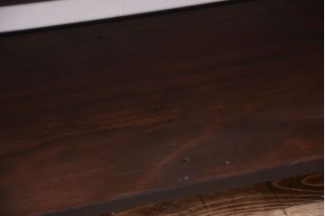 ラフジュ工房オリジナル　脚付きのシンプルな背の低いアイアンラック(大)