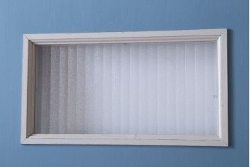 アンティークペイント　両開き　銀モールガラス入り!ドア2枚1対