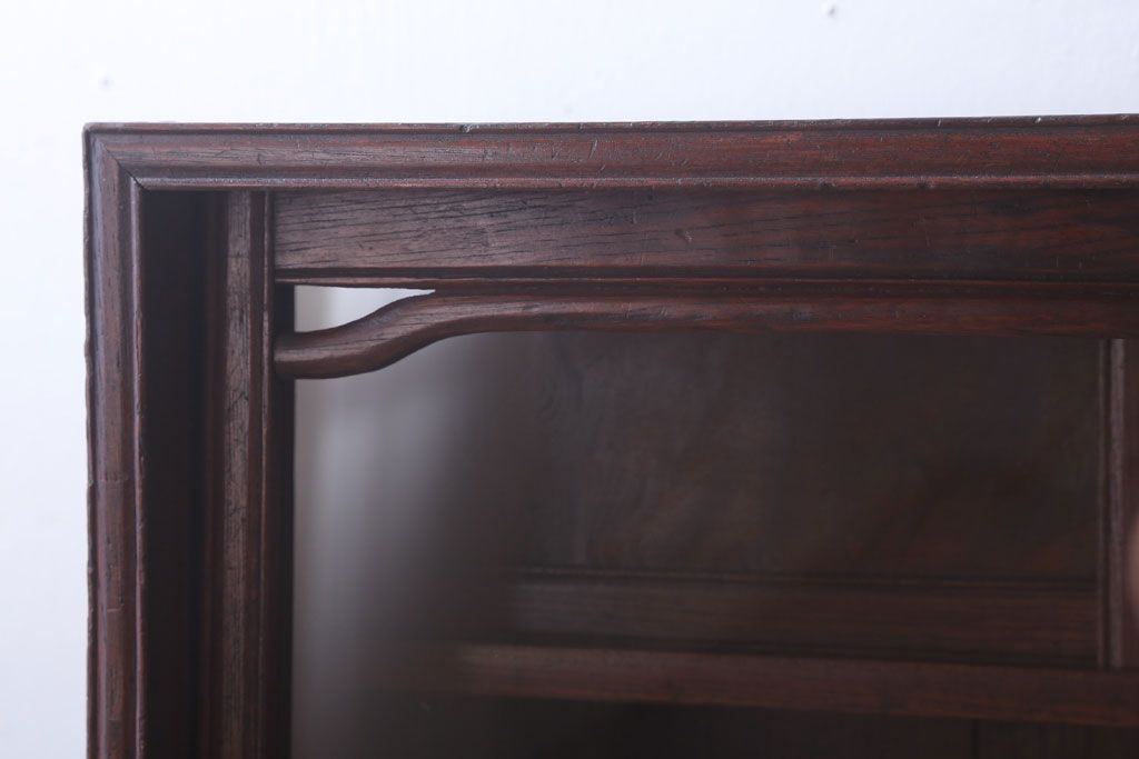 アンティーク家具　和製アンティーク　大正〜昭和期　上品な茶箪笥(収納棚)