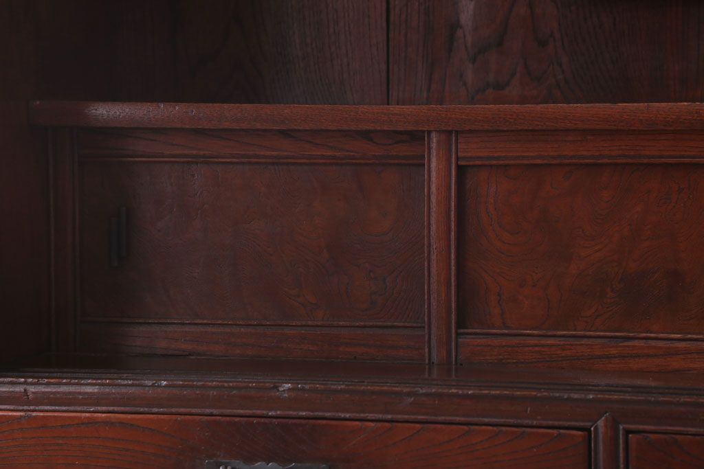 アンティーク家具　和製アンティーク　大正〜昭和期　上品な茶箪笥(収納棚)