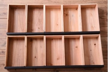 アンティーク家具　大正ロマン　色ガラス入り!特大アンティーク本箱(ブックケース)