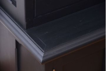 アンティーク家具　大正ロマン　色ガラス入り!特大アンティーク本箱(ブックケース)