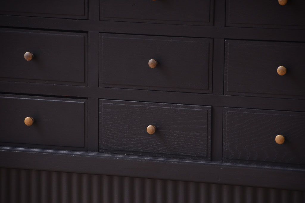 アンティーク家具　大正ロマン　色ガラス入り!特大アンティーク本箱(ブックケース)