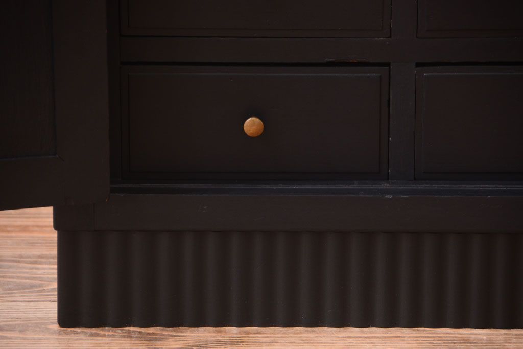 アンティーク家具　大正ロマン　色ガラス入り!特大アンティーク本箱(ブックケース)