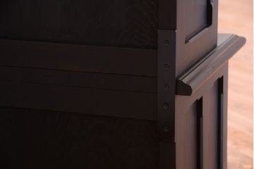 アンティーク家具　大正ロマン　色ガラス入り!特大アンティーク本箱(ブックケース)