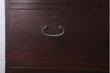 レトロ家具　昭和レトロ　シンプルな二段重ね衣装箪笥(チェスト)