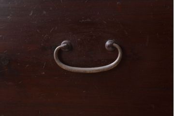 レトロ家具　昭和レトロ　シンプルな二段重ね衣装箪笥(チェスト)