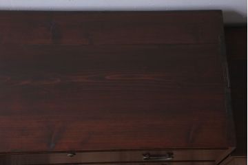 レトロ家具　昭和レトロ　シンプルな二段重ね衣装箪笥(チェスト)