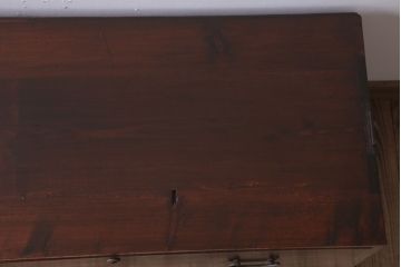 レトロ家具　昭和レトロ　シンプルな二段重ね衣装箪笥(チェスト)