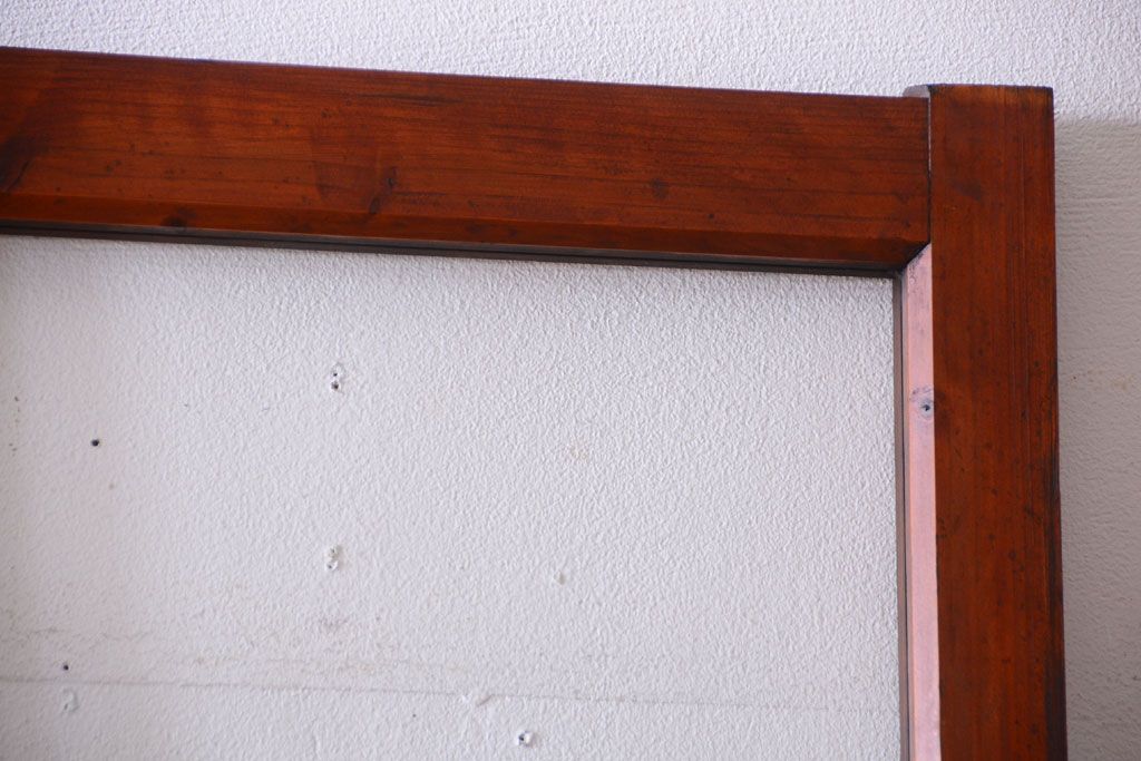 昭和レトロ　店舗におすすめ!背が高いアンティークガラス戸2枚セット