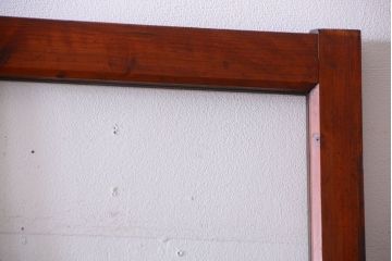 昭和レトロ　店舗におすすめ!背が高いアンティークガラス戸2枚セット