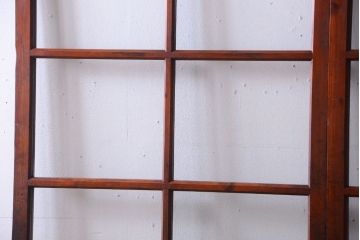 昭和レトロ　店舗におすすめ!背が高いアンティークガラス戸2枚セット