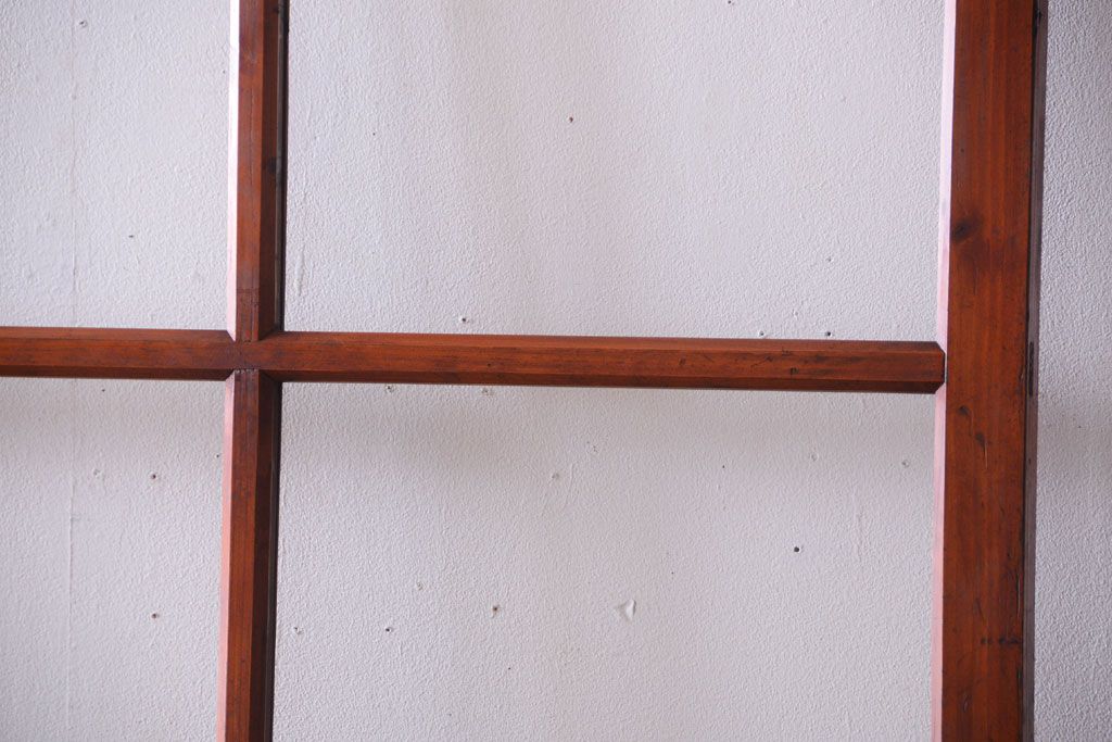 昭和レトロ　店舗におすすめ!背が高いアンティークガラス戸2枚セット