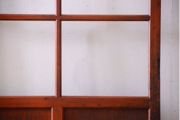 昭和レトロ　店舗におすすめ!背が高いアンティークガラス戸2枚セット