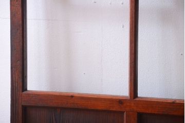 昭和レトロ　店舗におすすめ!背が高いアンティークガラス戸2枚セット