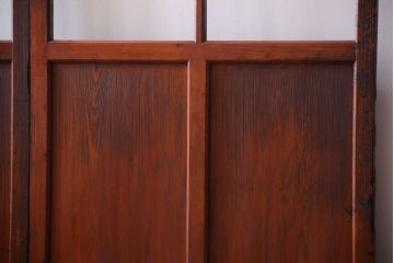 昭和レトロ　店舗におすすめ!背が高いアンティークガラス戸2枚セット